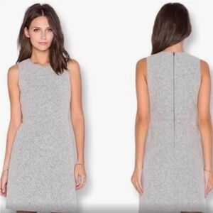 THEORY | Black Raneid K Felt Wool Blend A-line Dress 00